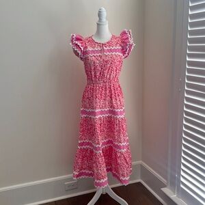 Women’s Sail to Sable dress floral rose print flutter sleeve size small NWT